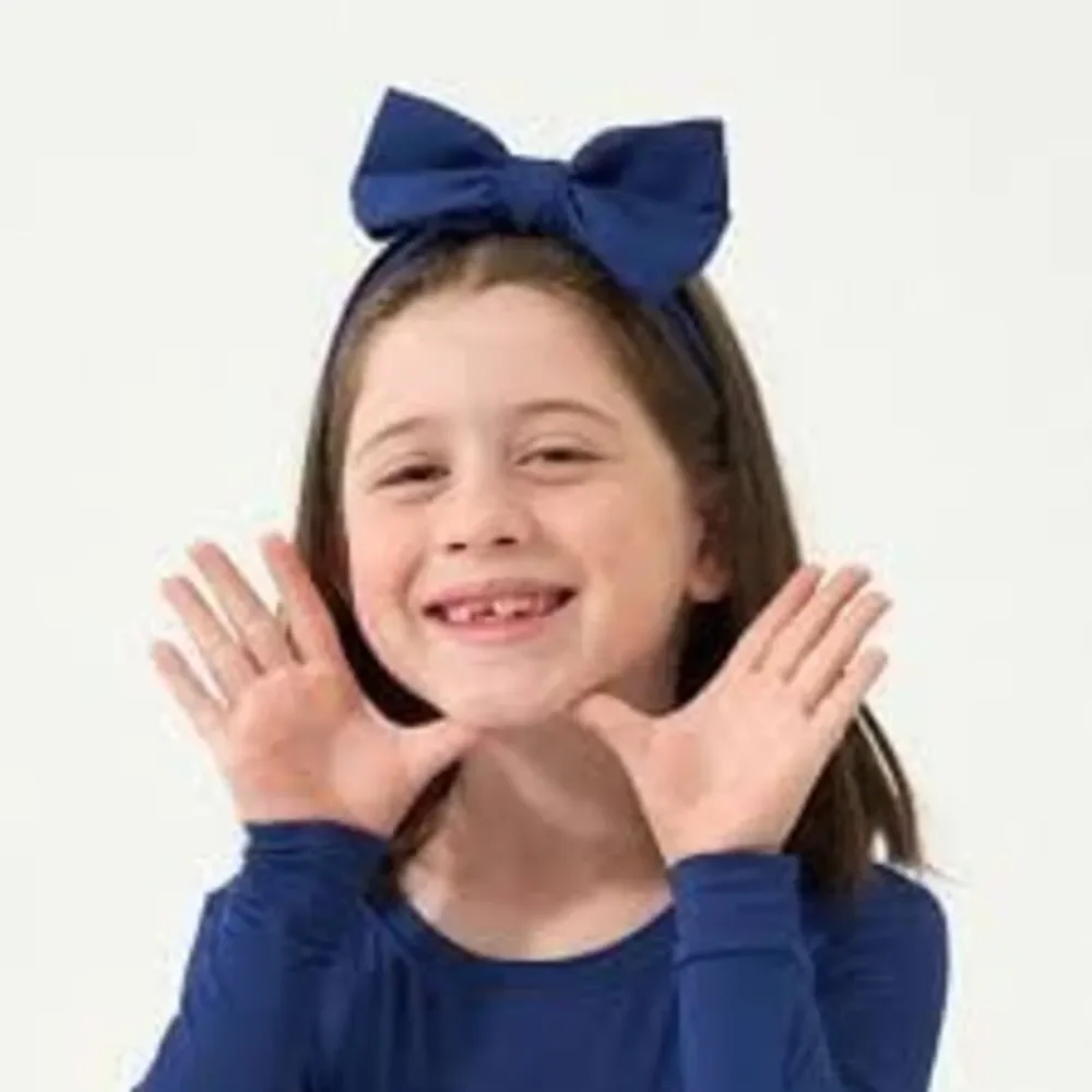 Little Sleepies Sapphire Lux Bow Headband